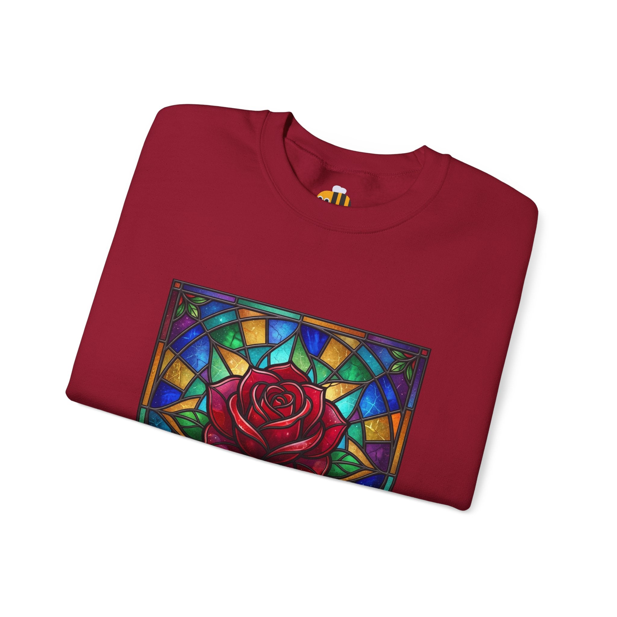 Unisex Red Rose Sweatshirt