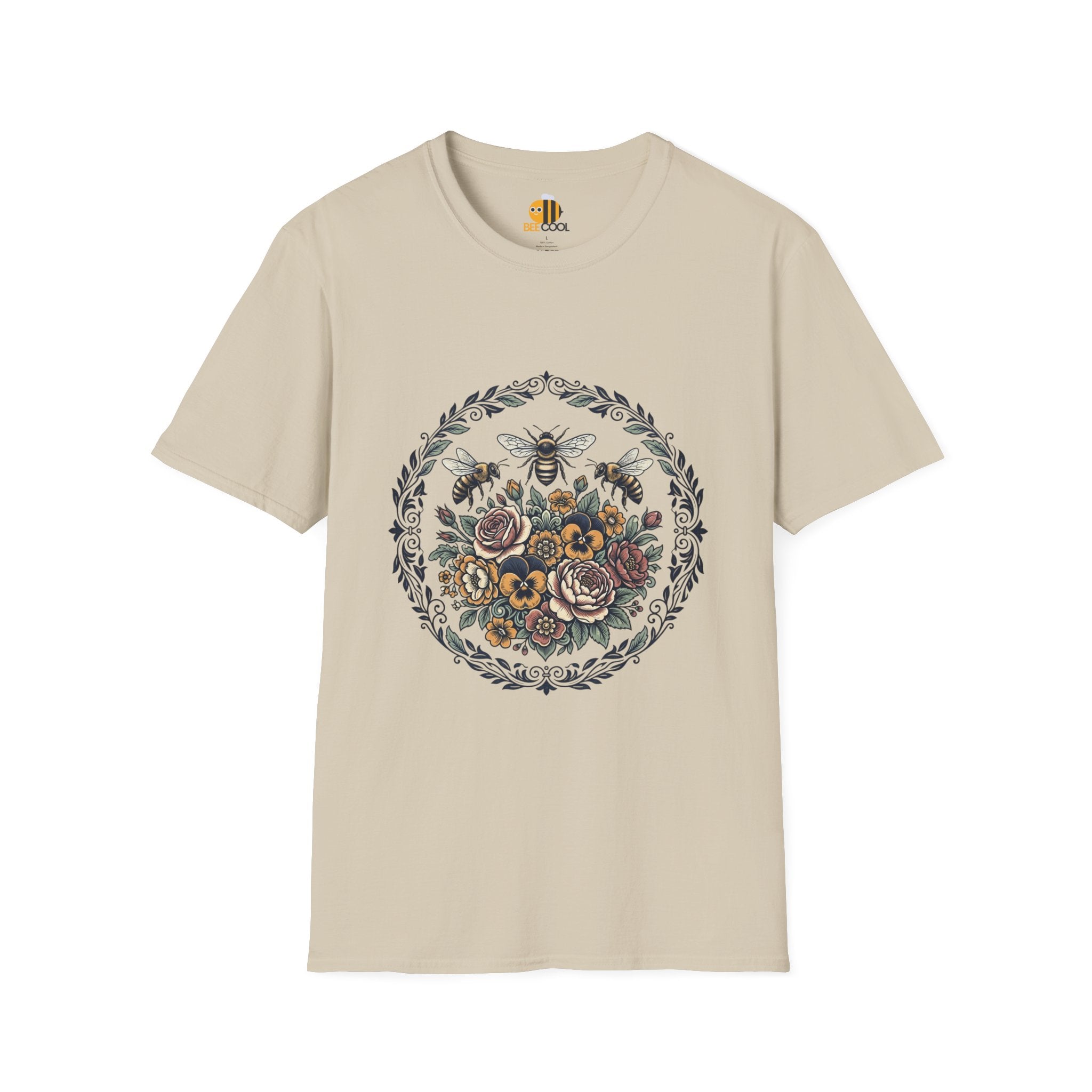 Unisex Bees and Flowers T-Shirt