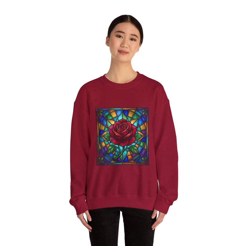 Unisex Red Rose Sweatshirt