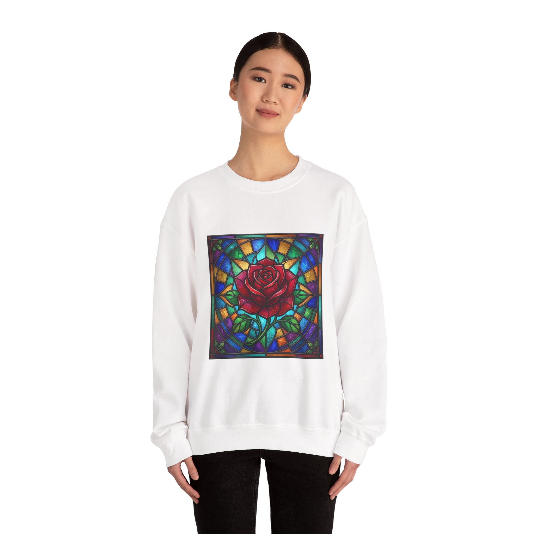 Unisex Red Rose Sweatshirt