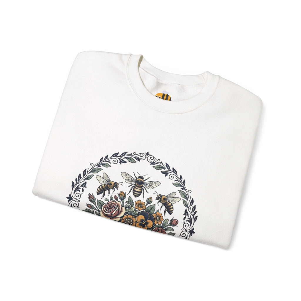 Unisex Floral with Bees Sweatshirt