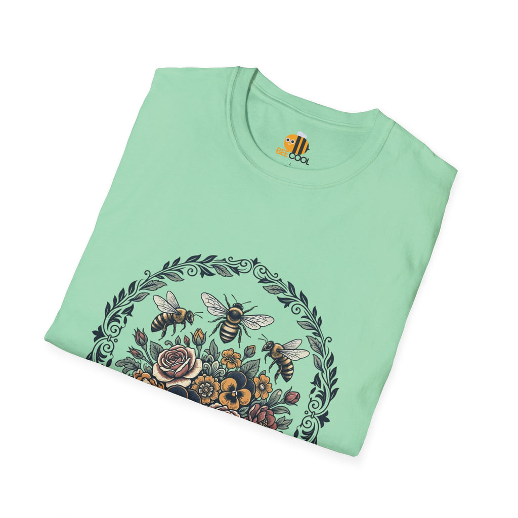 Unisex Bees and Flowers T-Shirt