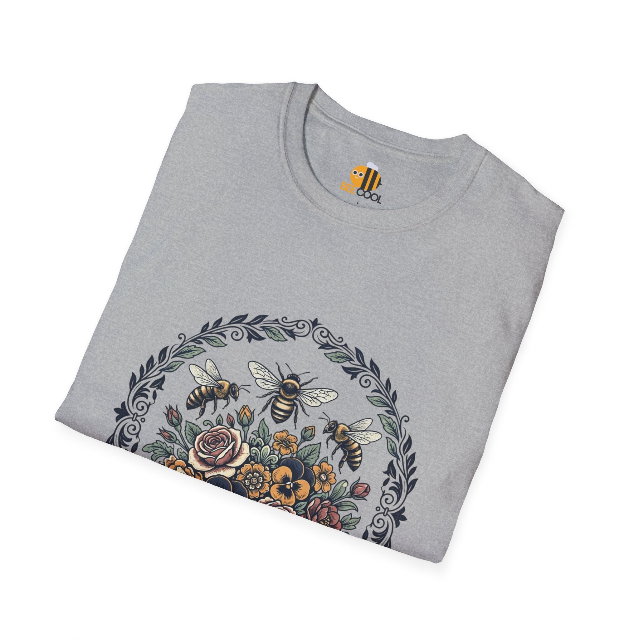Unisex Bees and Flowers T-Shirt