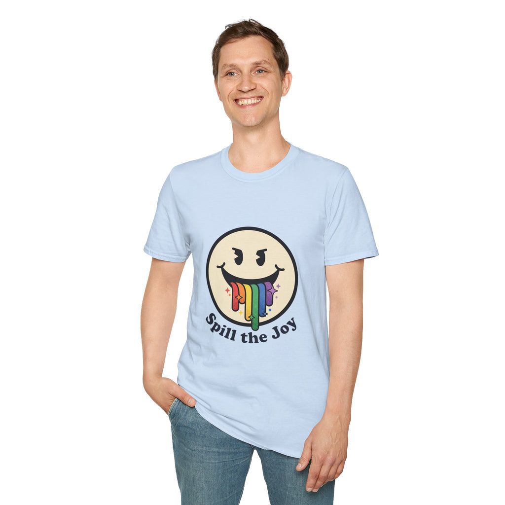 Smiley Face Spill the Joy T-Shirt