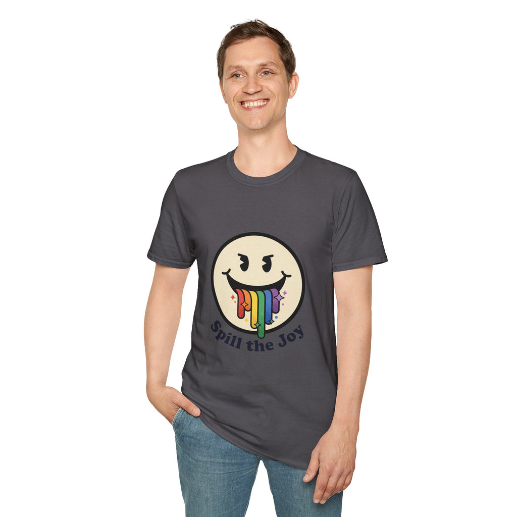 Smiley Face Spill the Joy T-Shirt