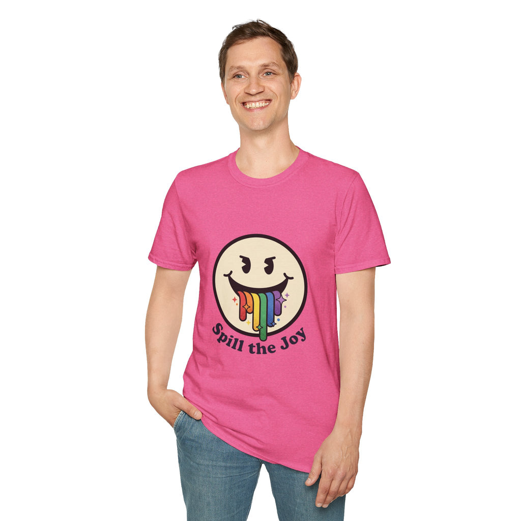 Smiley Face Spill the Joy T-Shirt