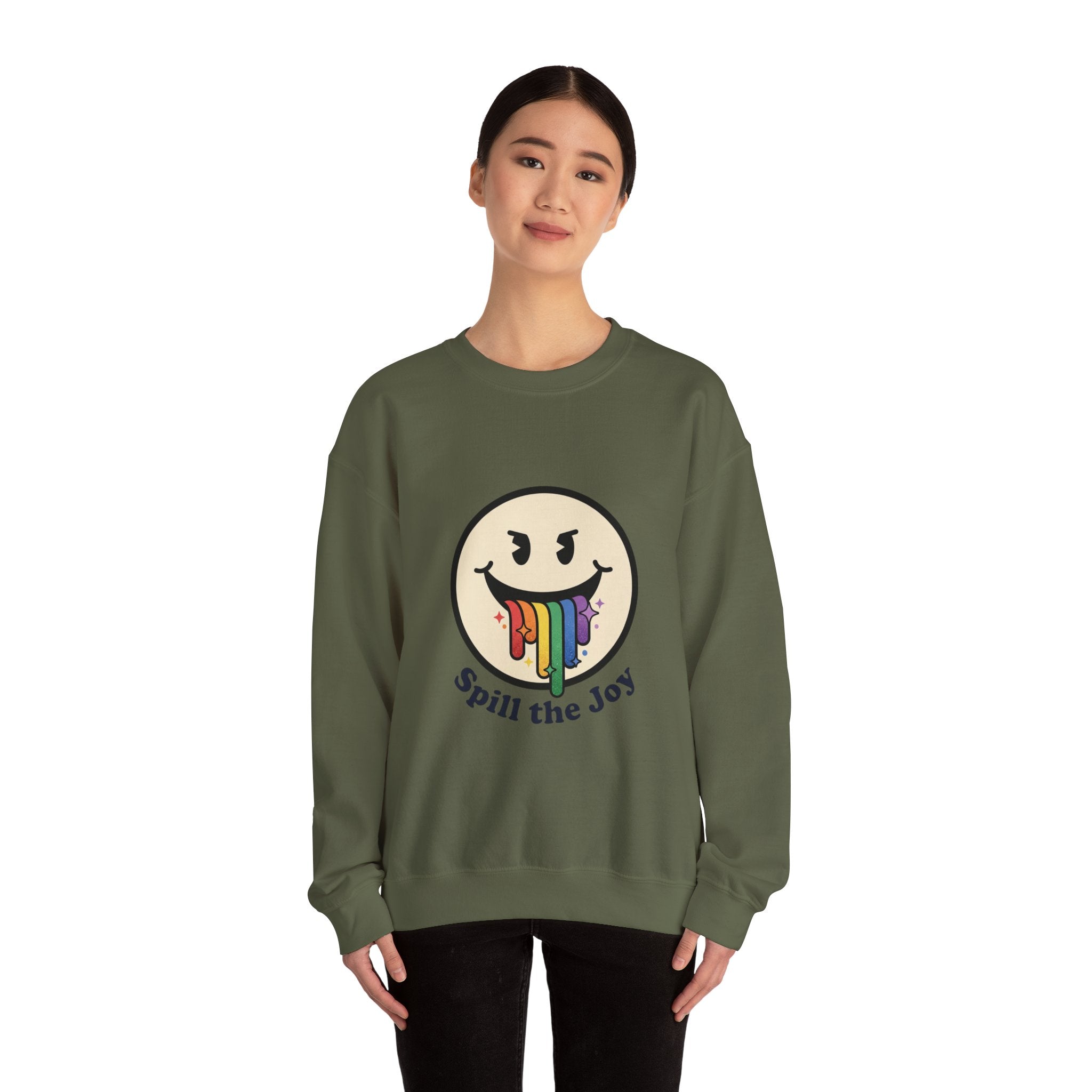 Unisex Rainbow Smiley Sweatshirt