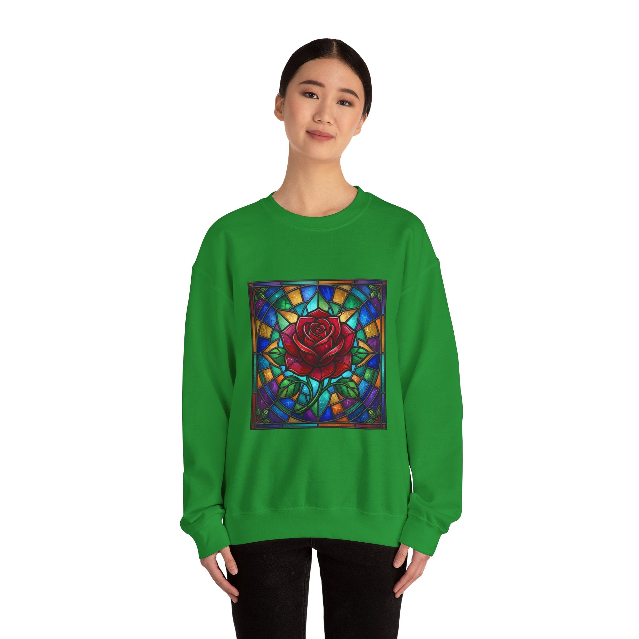Unisex Red Rose Sweatshirt