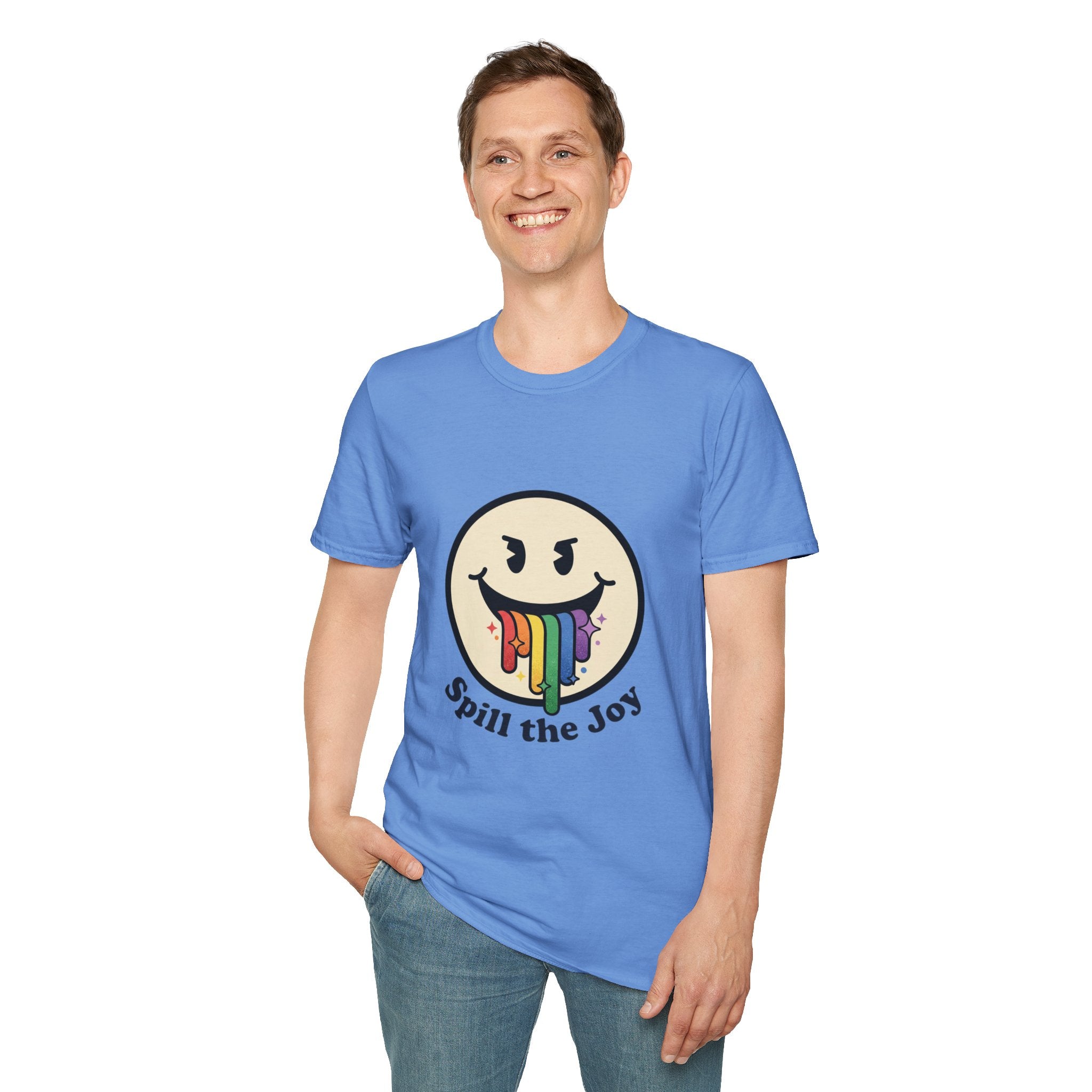 Smiley Face Spill the Joy T-Shirt