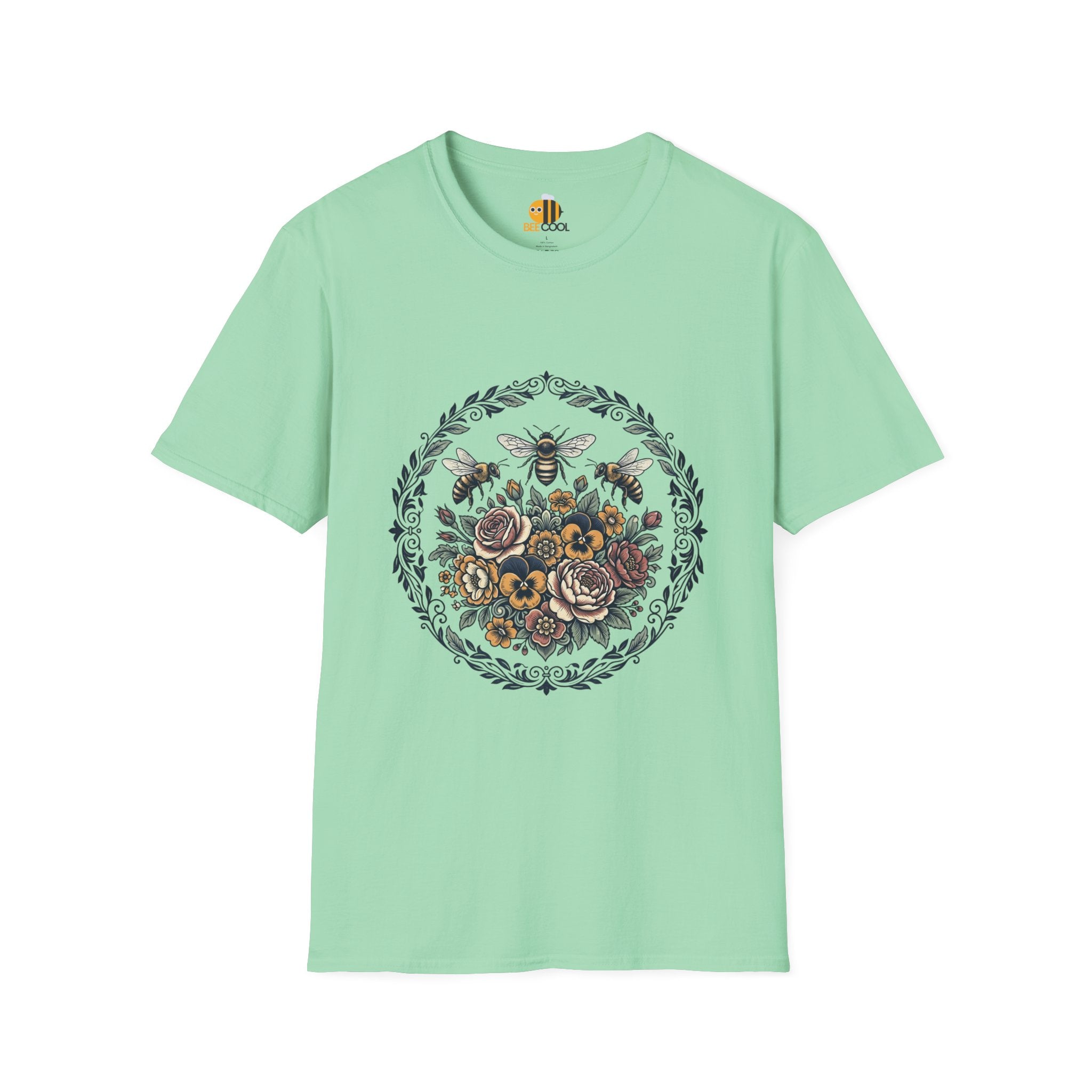 Unisex Bees and Flowers T-Shirt