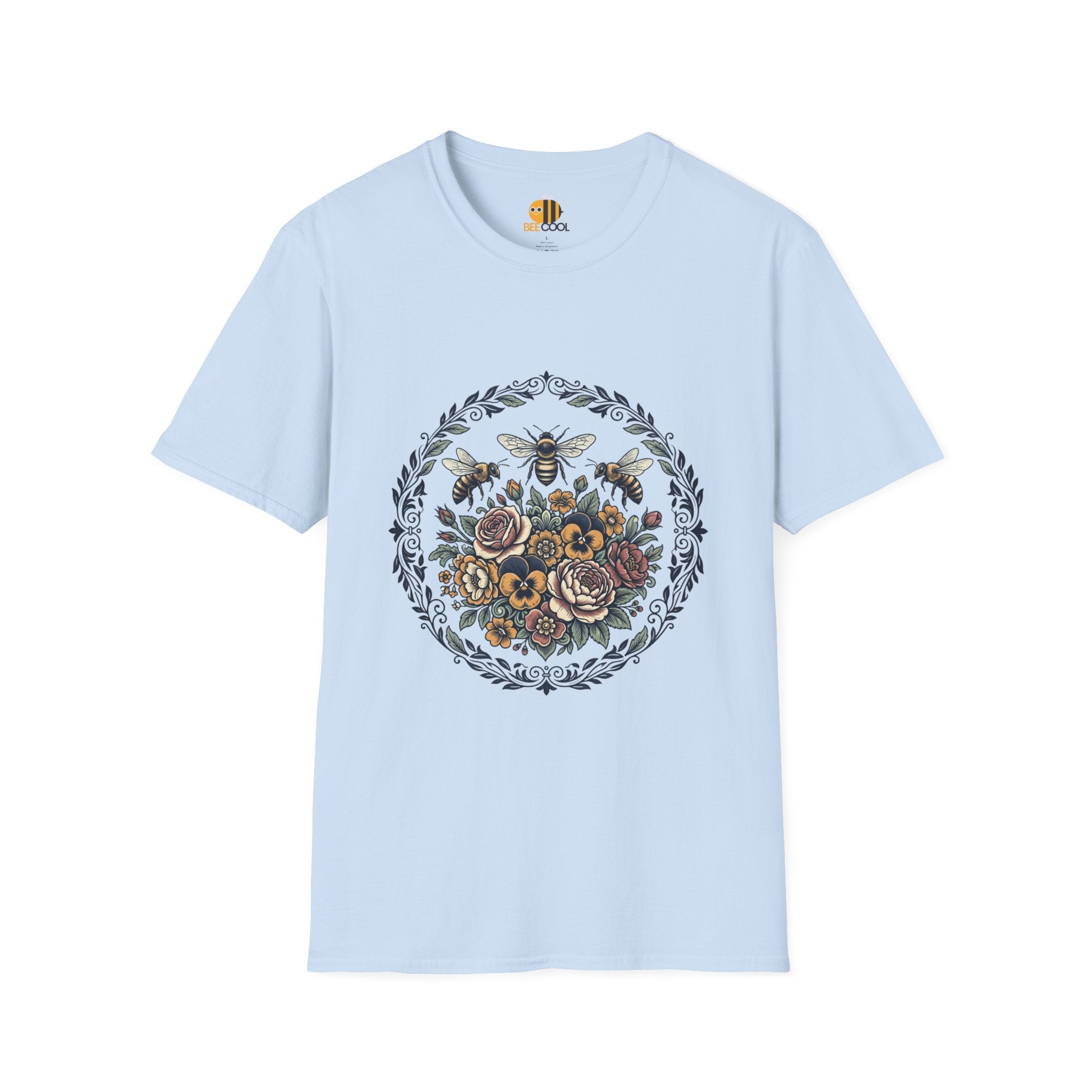 Unisex Bees and Flowers T-Shirt