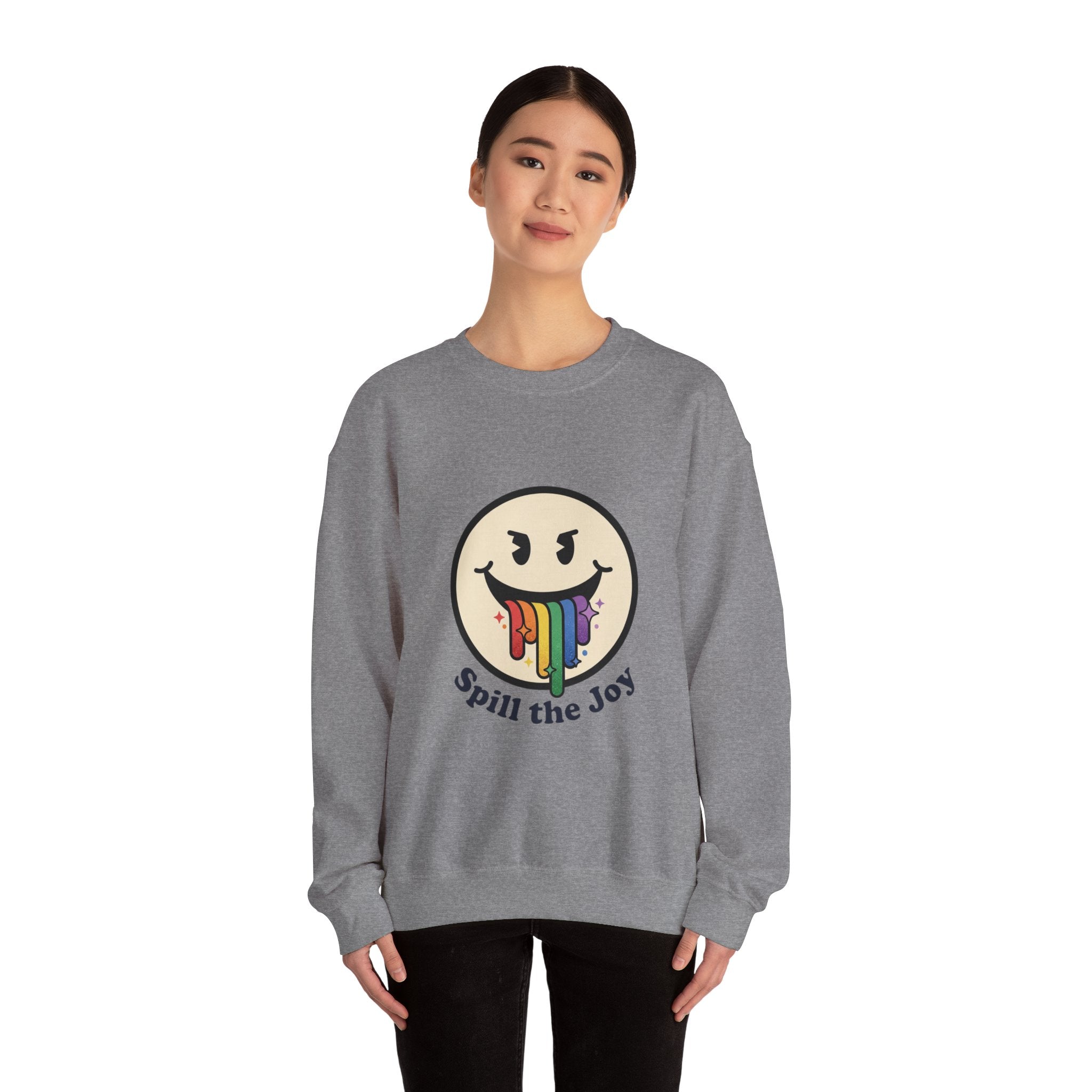 Unisex Rainbow Smiley Sweatshirt