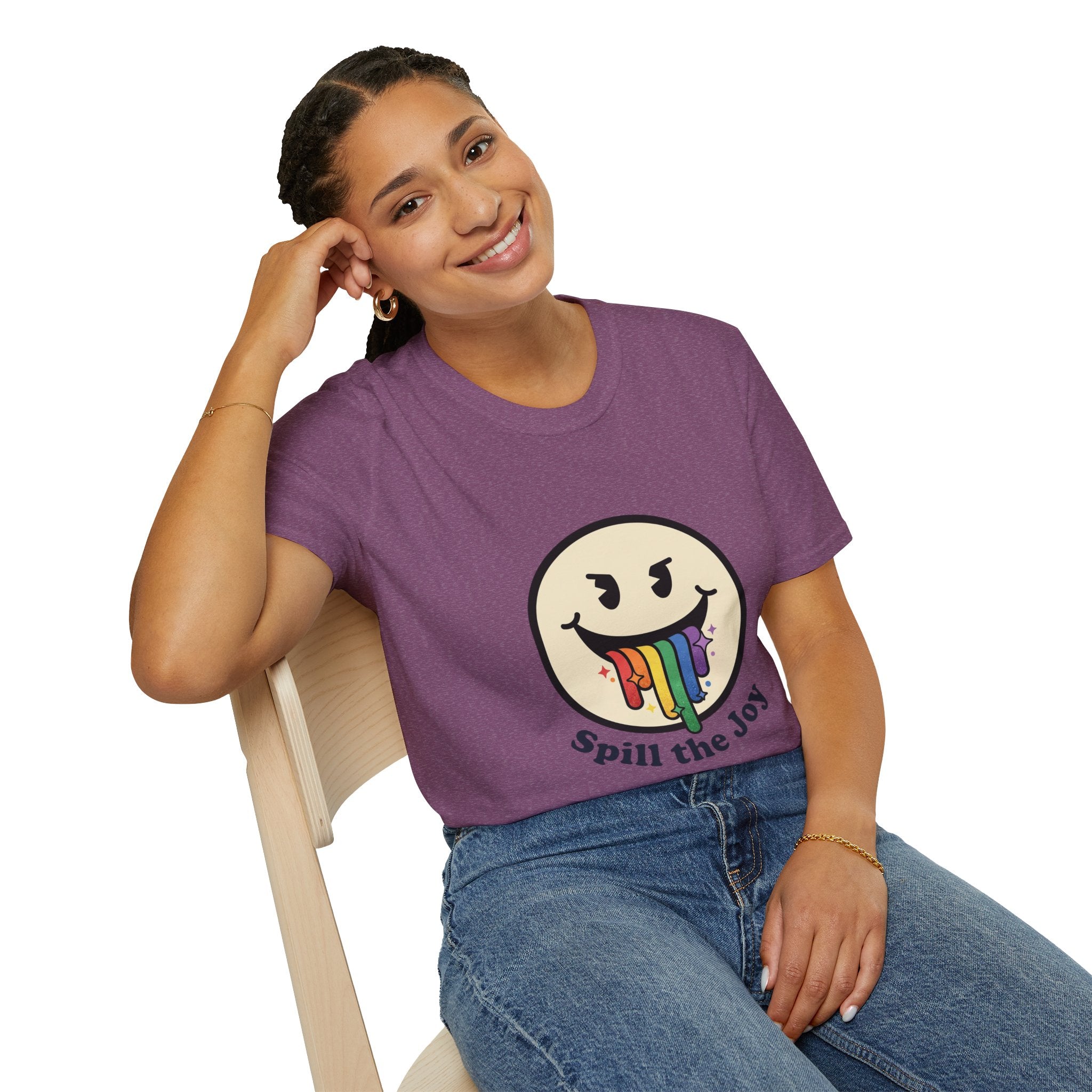 Smiley Face Spill the Joy T-Shirt
