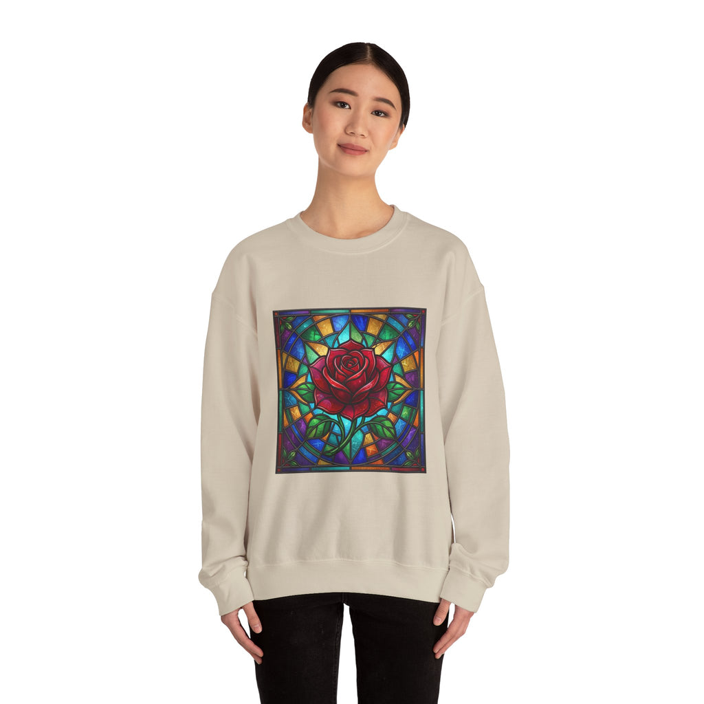 Unisex Red Rose Sweatshirt