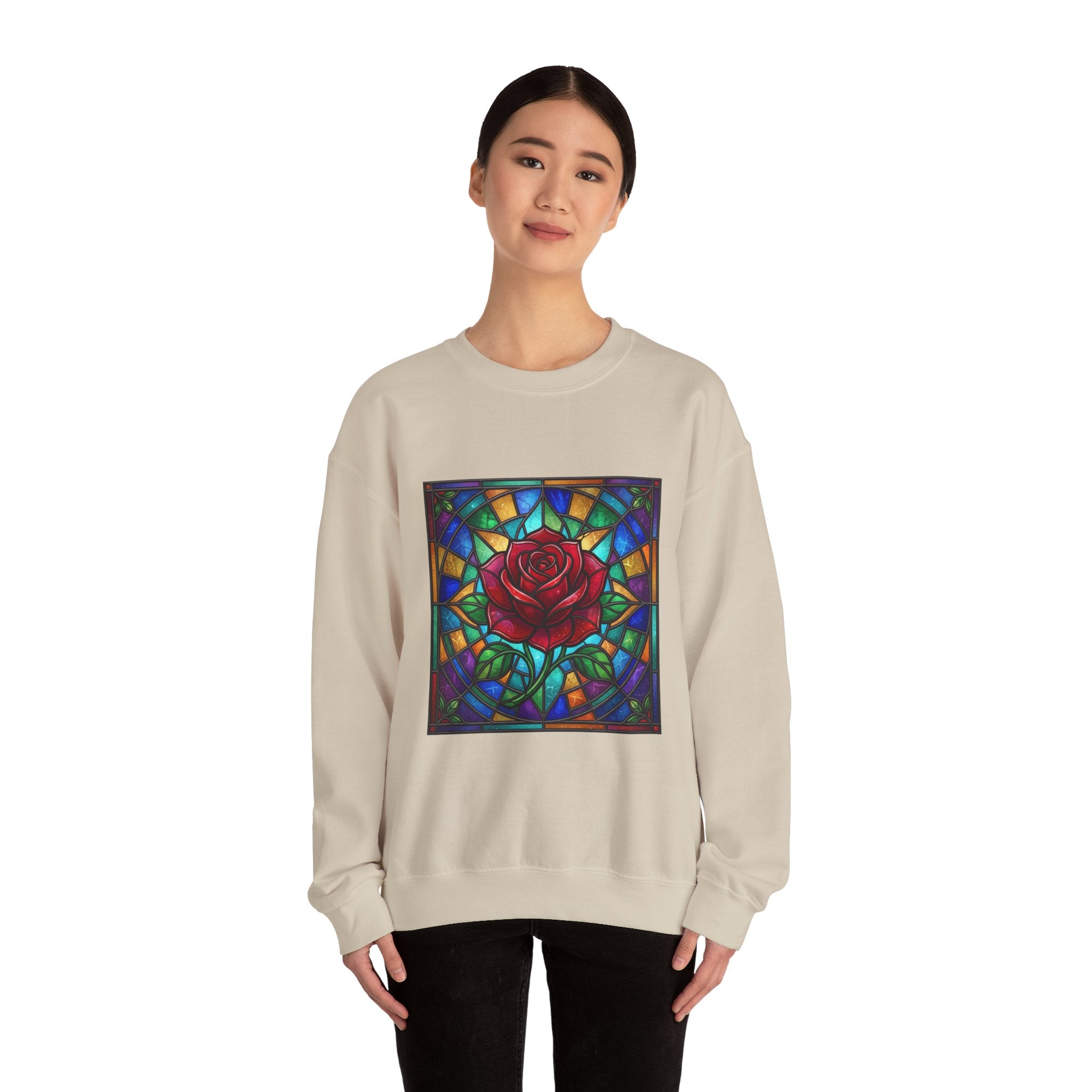 Unisex Red Rose Sweatshirt