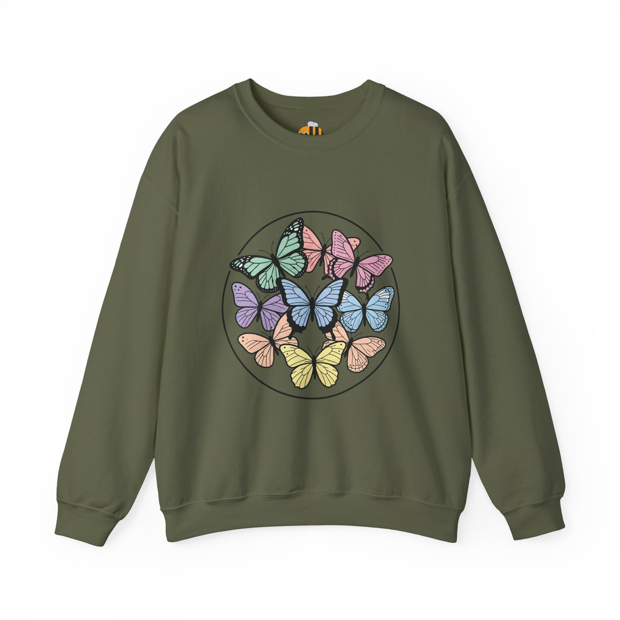 Unisex Colorful Butterfly Sweatshirt