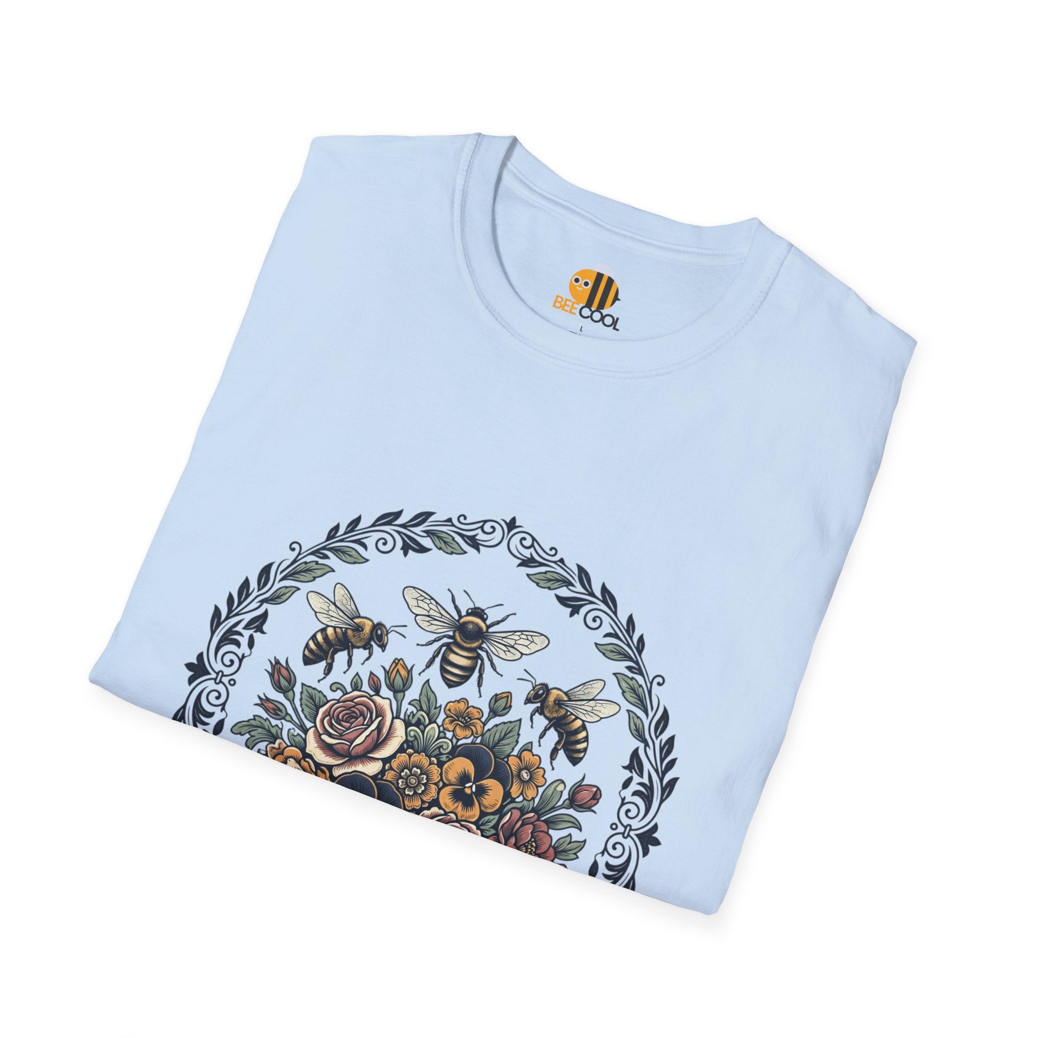 Unisex Bees and Flowers T-Shirt