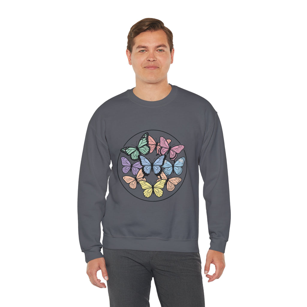 Unisex Colorful Butterfly Sweatshirt