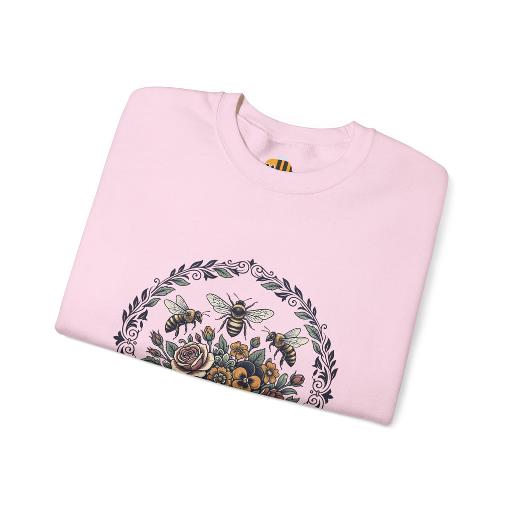 Unisex Floral with Bees Sweatshirt
