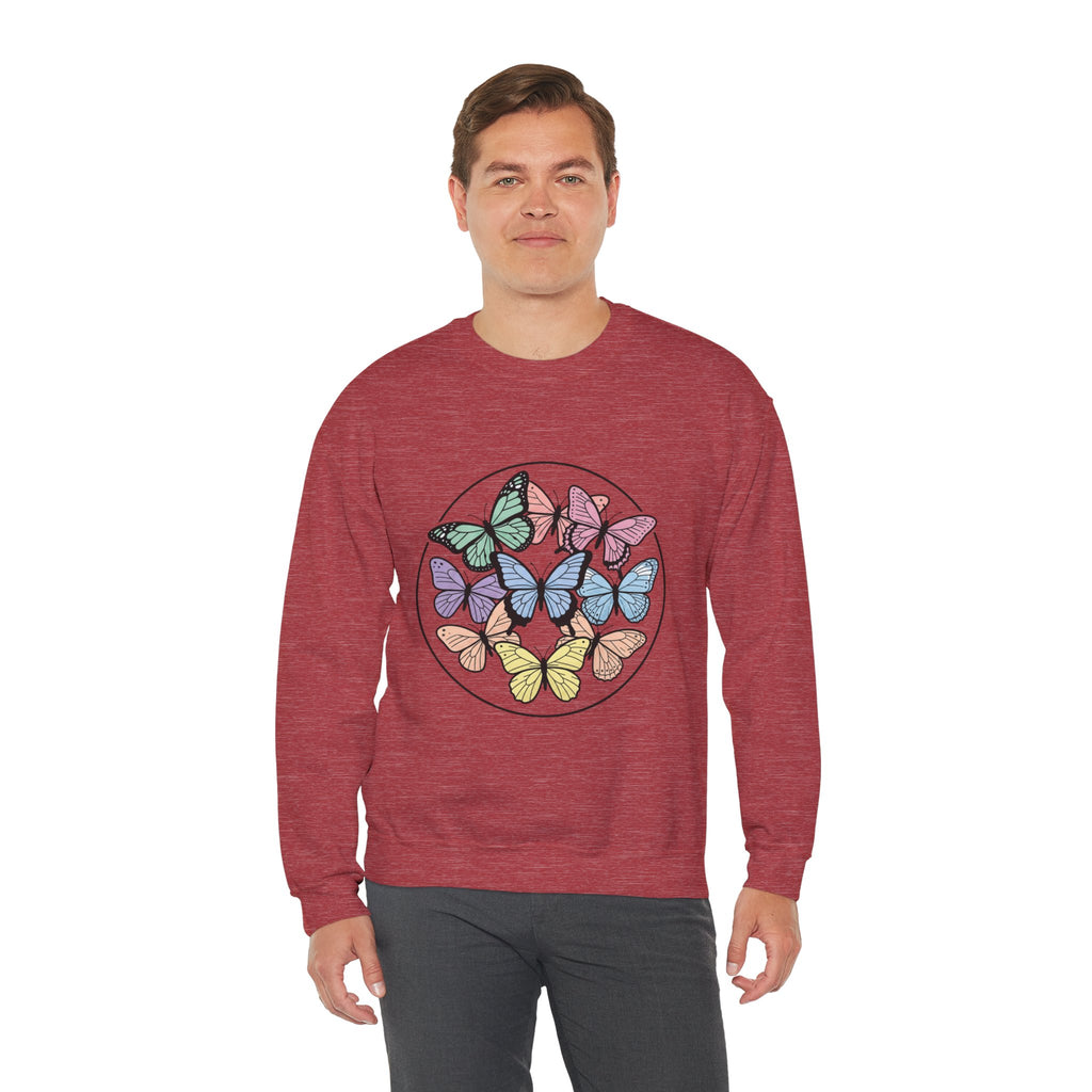 Unisex Colorful Butterfly Sweatshirt
