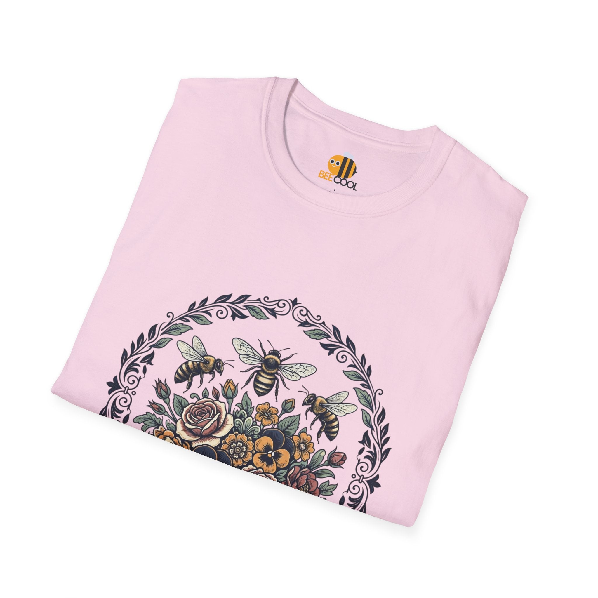 Unisex Bees and Flowers T-Shirt