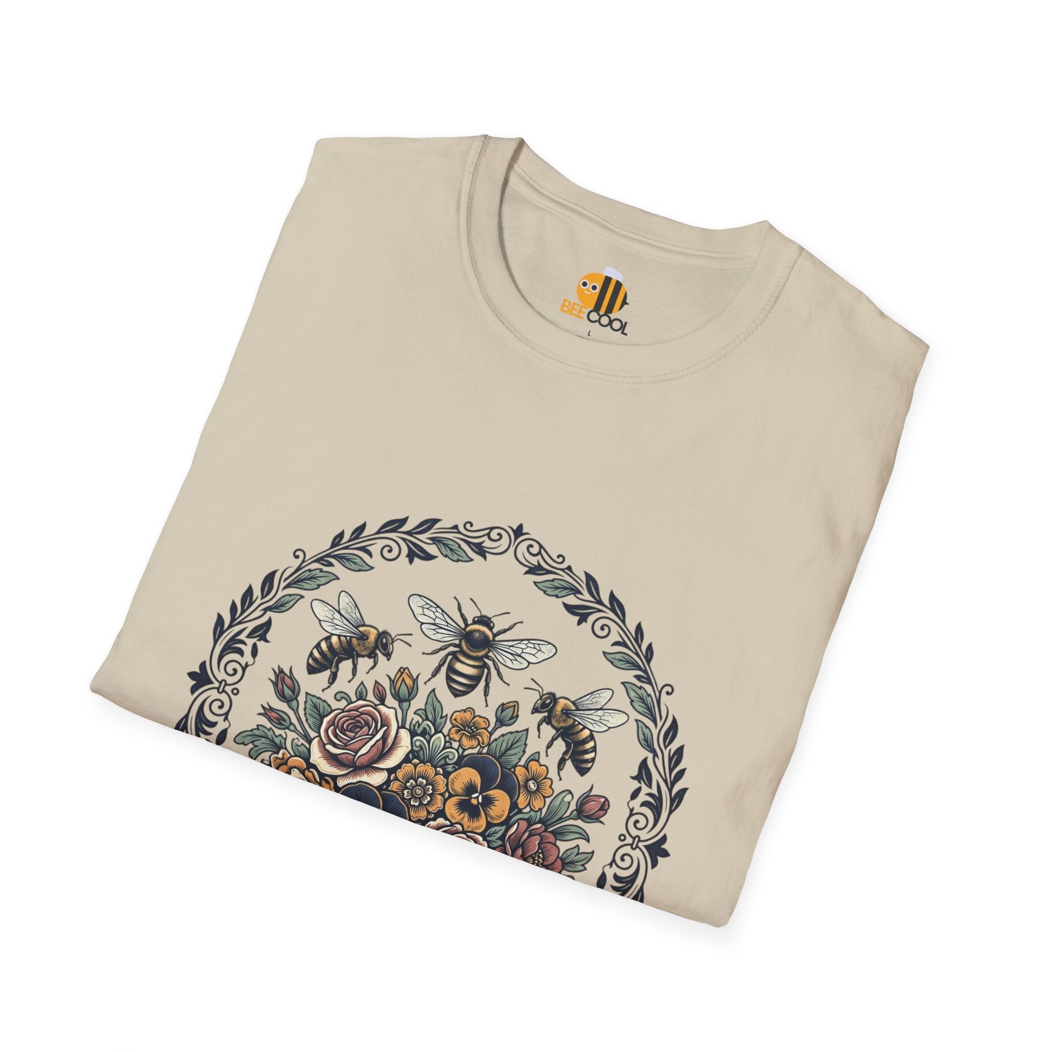 Unisex Bees and Flowers T-Shirt