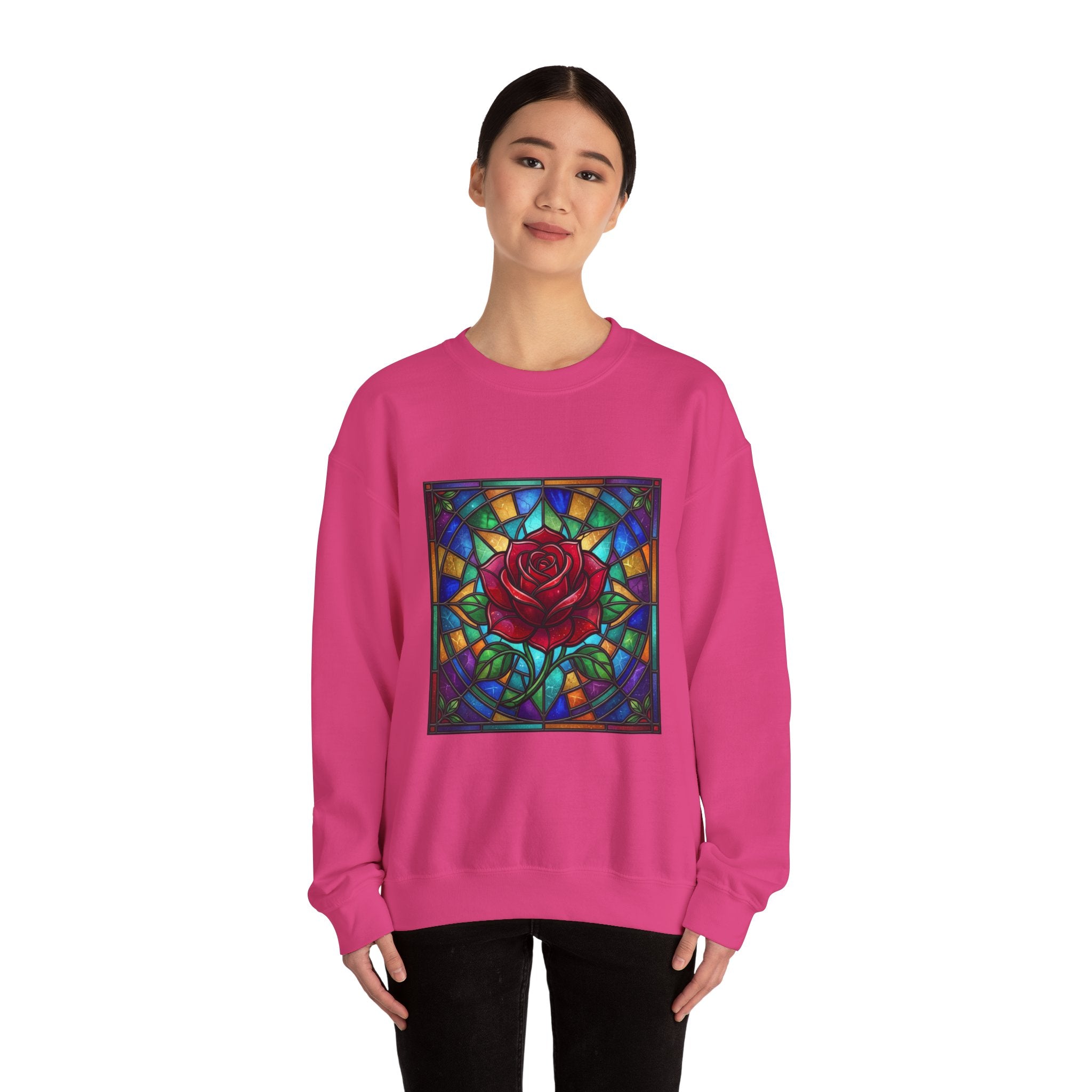 Unisex Red Rose Sweatshirt