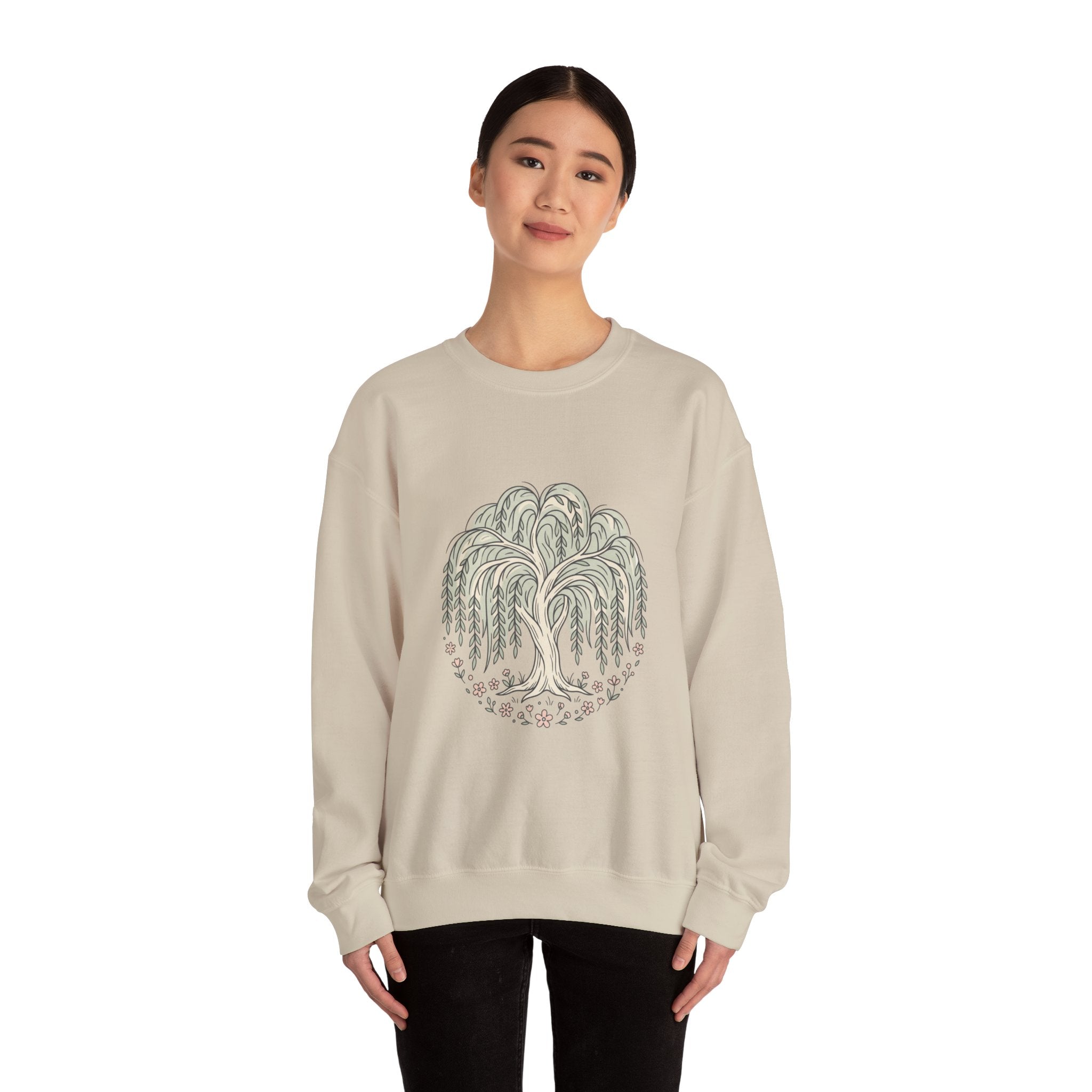 Unisex Willow Tree Illustration Sweatshirt
