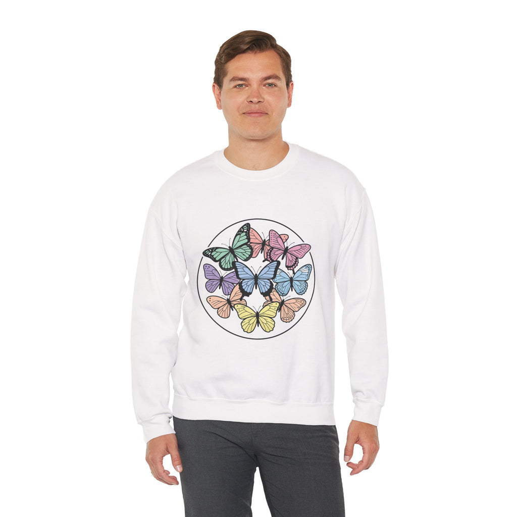 Unisex Colorful Butterfly Sweatshirt