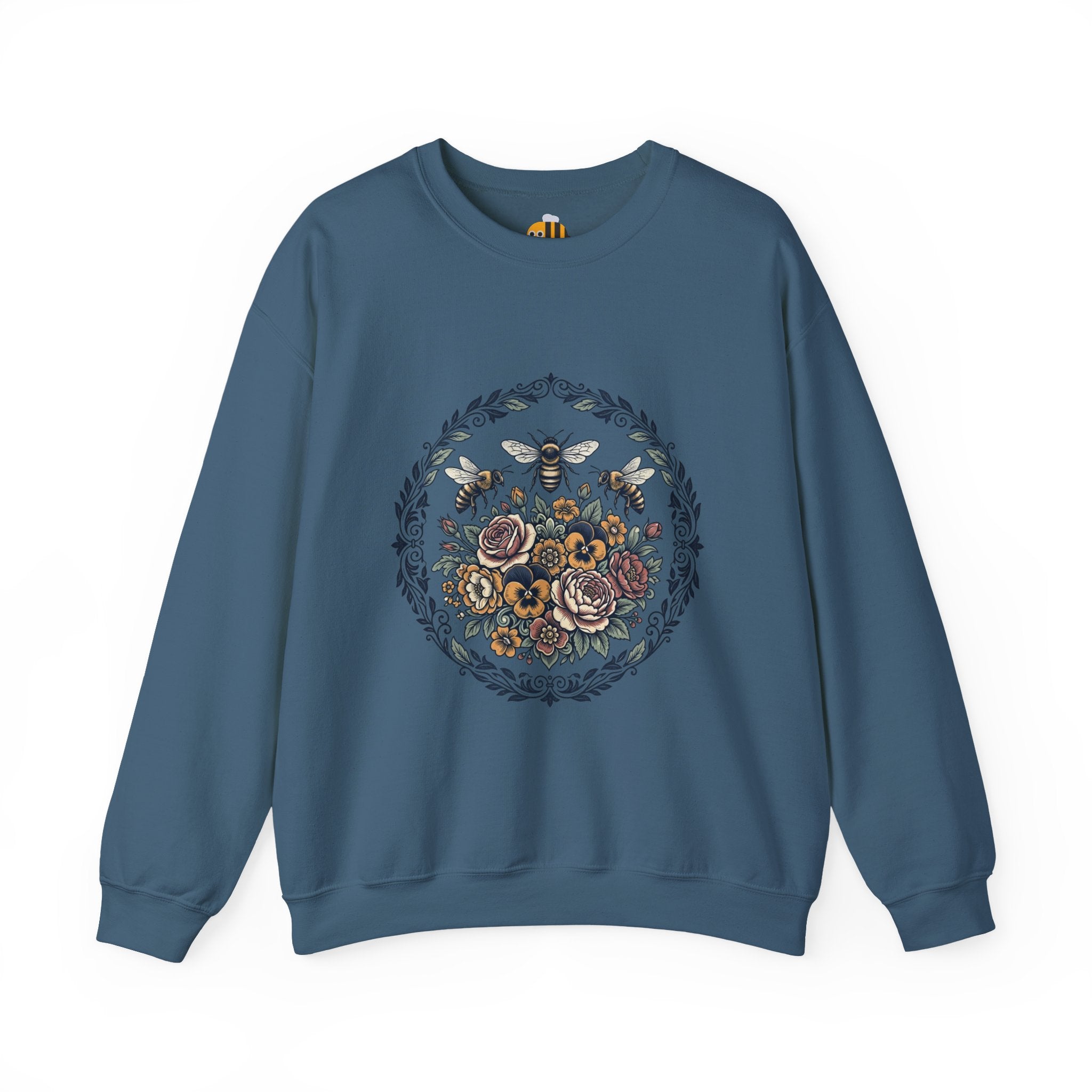 Unisex Floral with Bees Sweatshirt